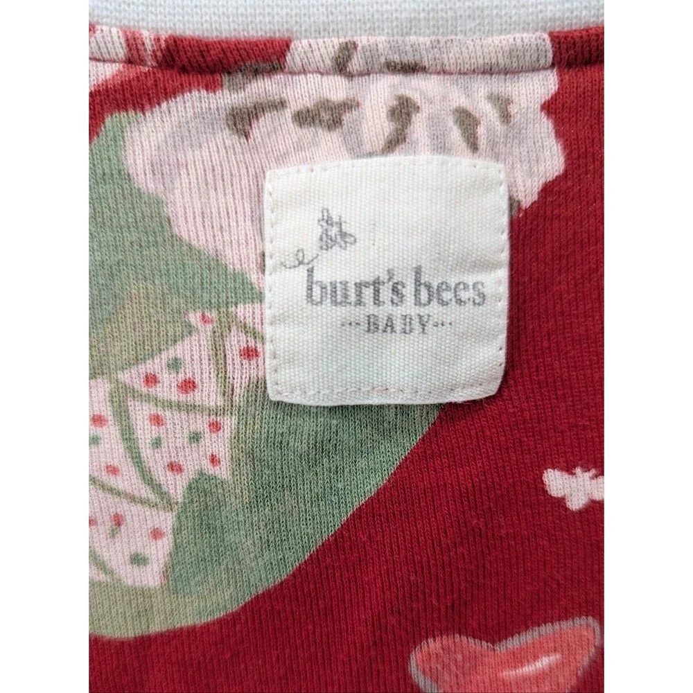 Burt's Bees Baby Organic Cotton Pajamas Holiday Peppermint Hot Chocolate 18mo
